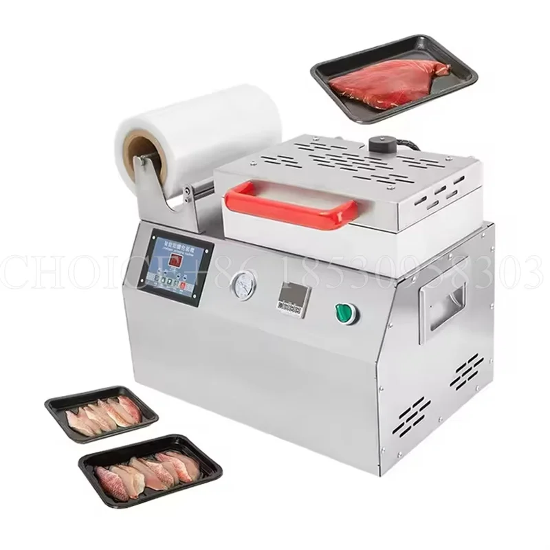 

Small Manual Packaging Sealer Tabletop Meat Vacuum Packaging Machine Food Plastic Containers Vacuum Skin Packing Machine