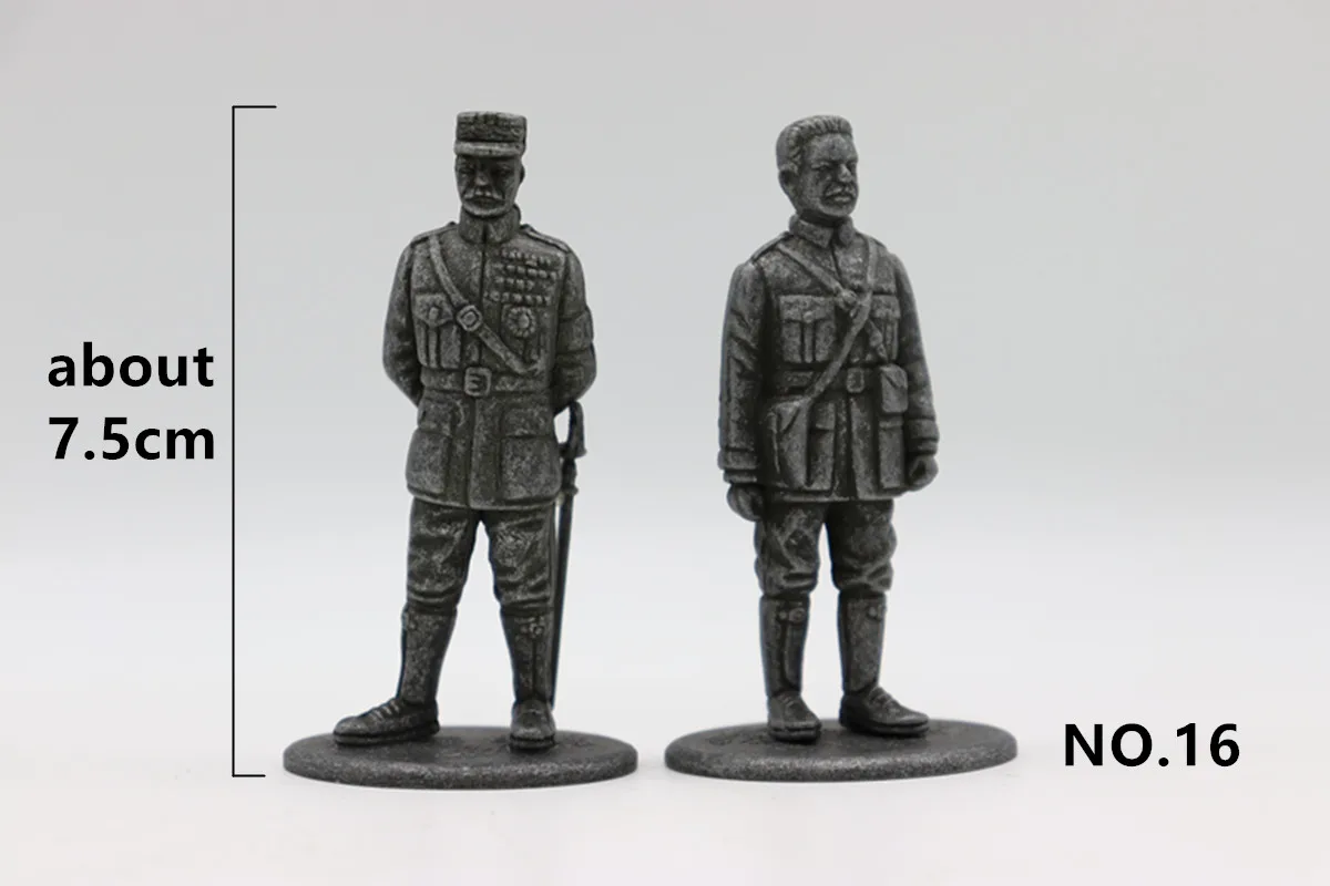 Mini soldati In lega di metallo figure WW1 Set di armi militari dell'esercito francese Display di raccolta di 4 stili In Stock