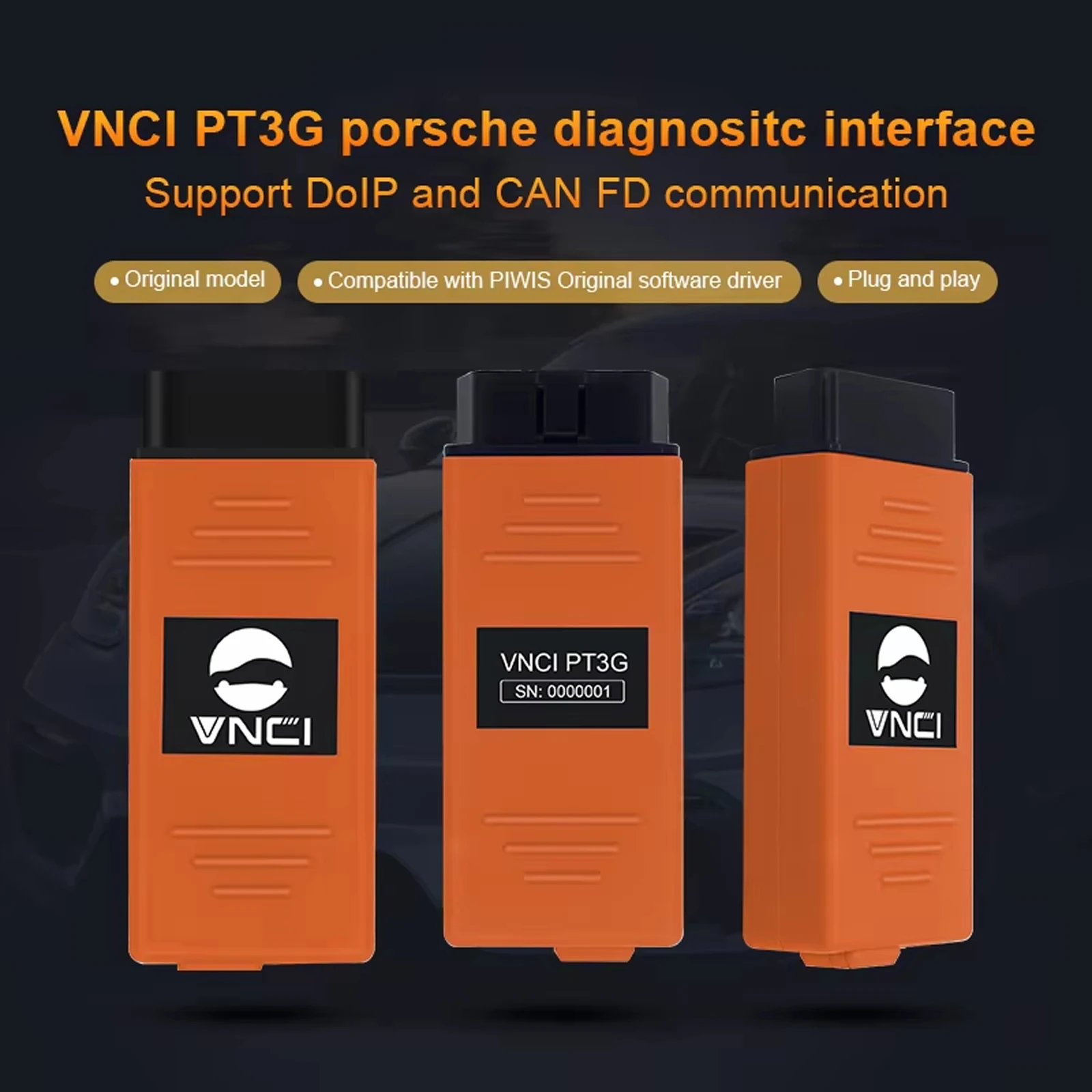 VNCI PT3G Diagnostic Scanner For Porsche PIWIS Automobile Interface Scanner Compatible original PIWIS driverFor Porsch vehicle