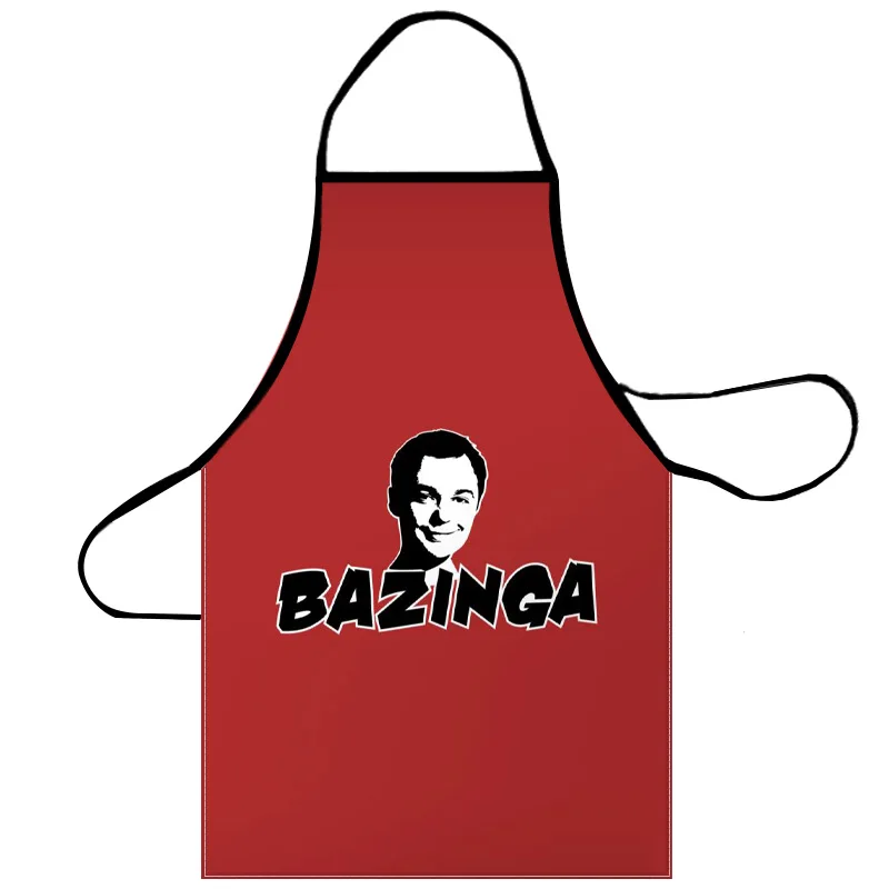 The Big Bang Theory Apron Grill Kitchen Chef Apron Professional for BBQ, Baking, Cooking for Men Women 68X95cm