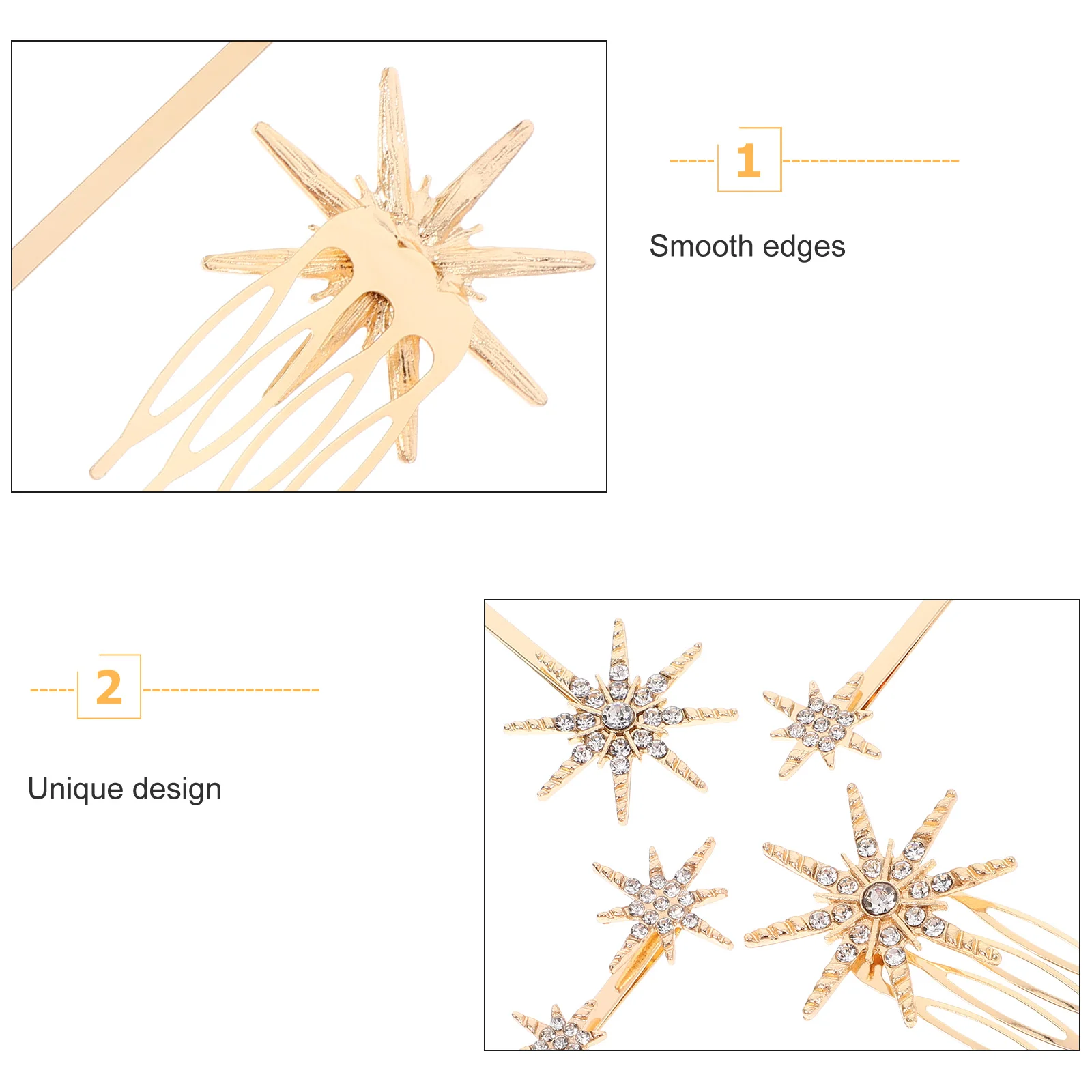 

Bedazzle Rhinestone Hair Clip Delicate Hairpins Decorate Decorative Clips Woman