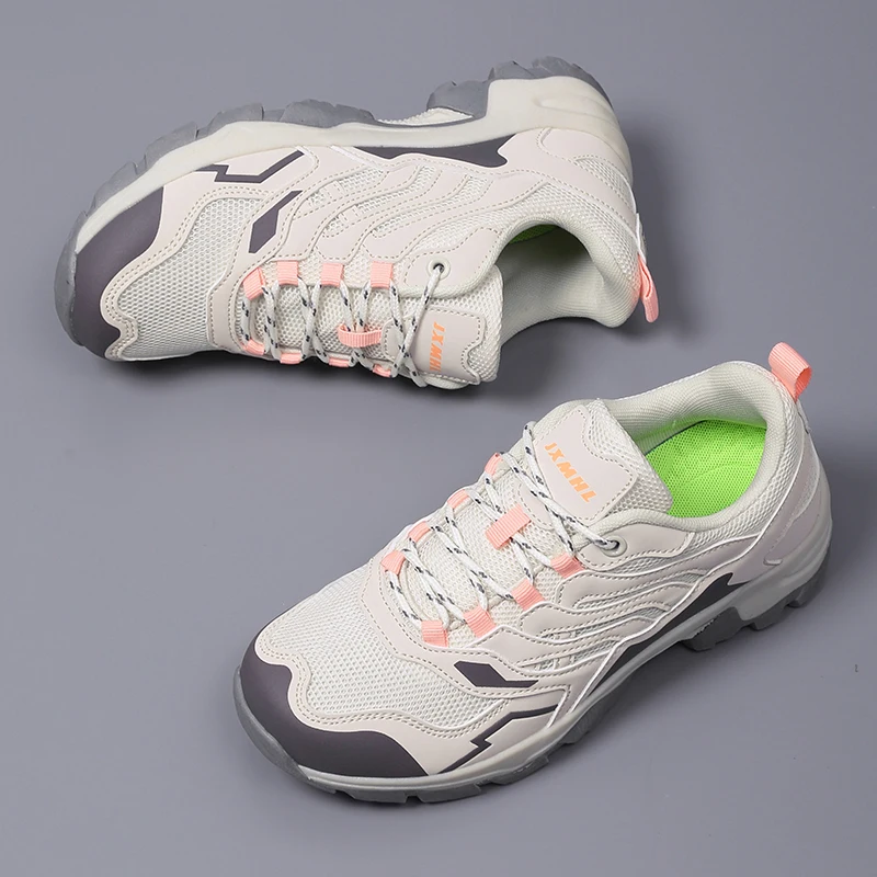 Mens High Quality Durable Hiking Trail Shoes Outdoor Lace Up Combat Boots Womens Casual Sneakers Walking Shoes