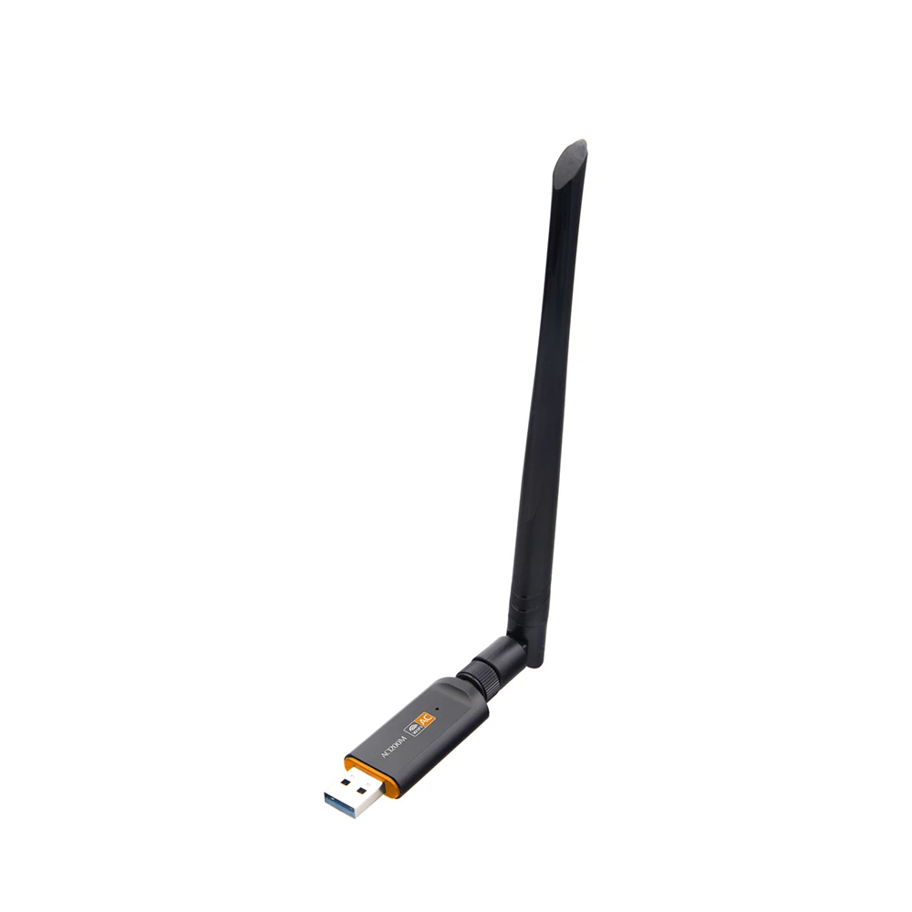 Bande USB sans fil pour touristes, 1200m, adaptateur wifi 2.4GHz 5GHz avec antenne, récepteur de carte réseau pour ordinateur PC