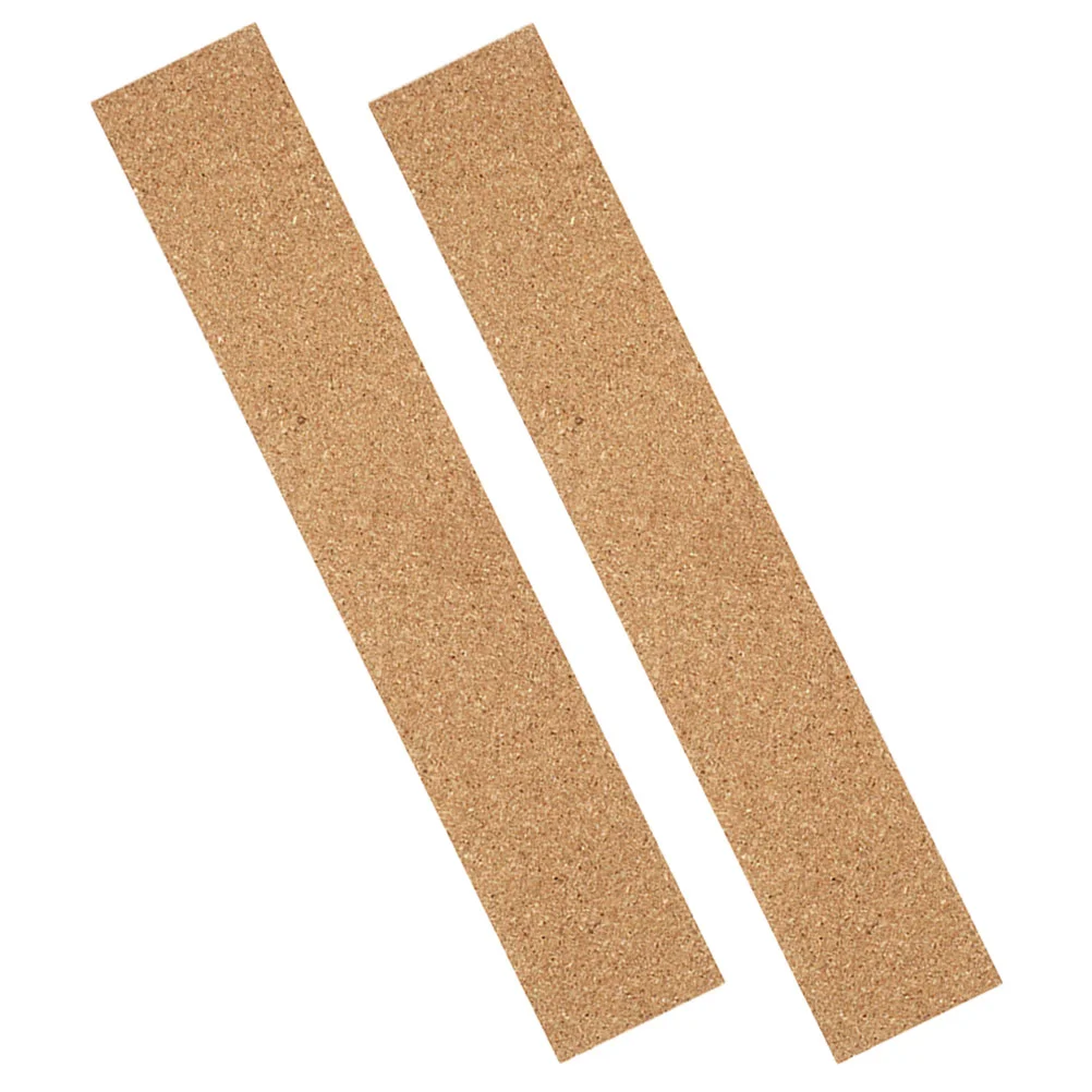 3 Pcs Cork Strips Board Office Pin Bulletin Accessory Bar Natural Frameless for Walls Felt