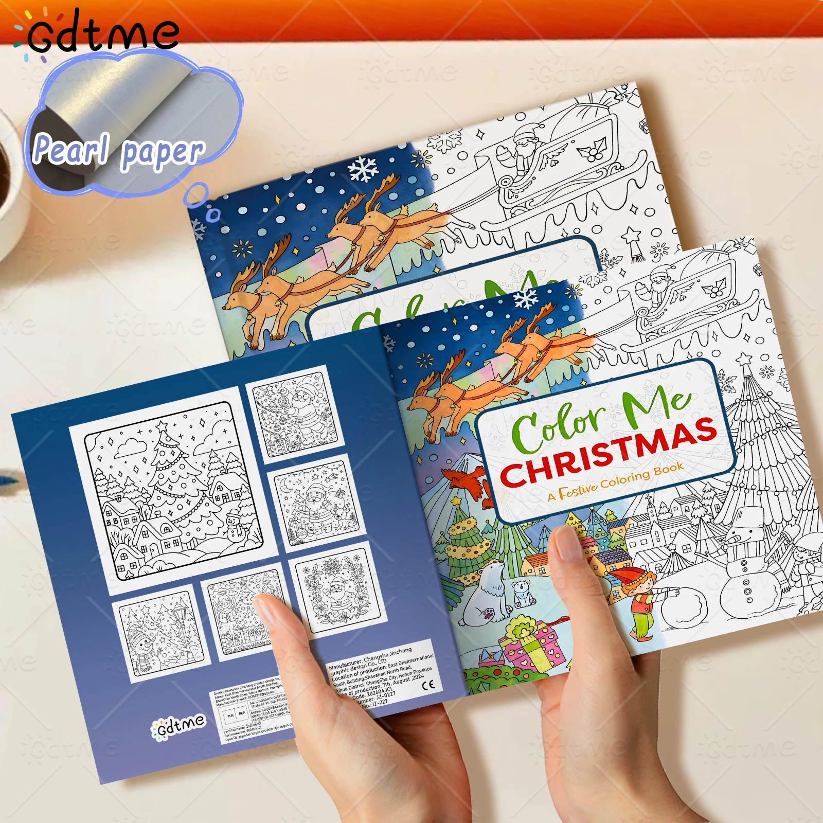 Cozy Christmas Coloring Book for Adult and Teen Cartoon Christmas Santa Claus Snowman Coloring Book Crective Leisure Party Gift