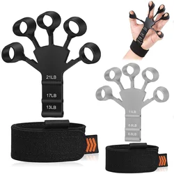 Finger Gripper Finger Exerciser Guitar Finger Exerciser 6 Resistant Levels Recovery Physical Tools Hand Strengthener For Patient