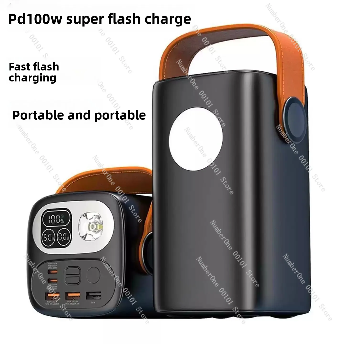 Power Bank 60000mAh Large Capacity PD100W Super Fast Charging Mobile Power Supply