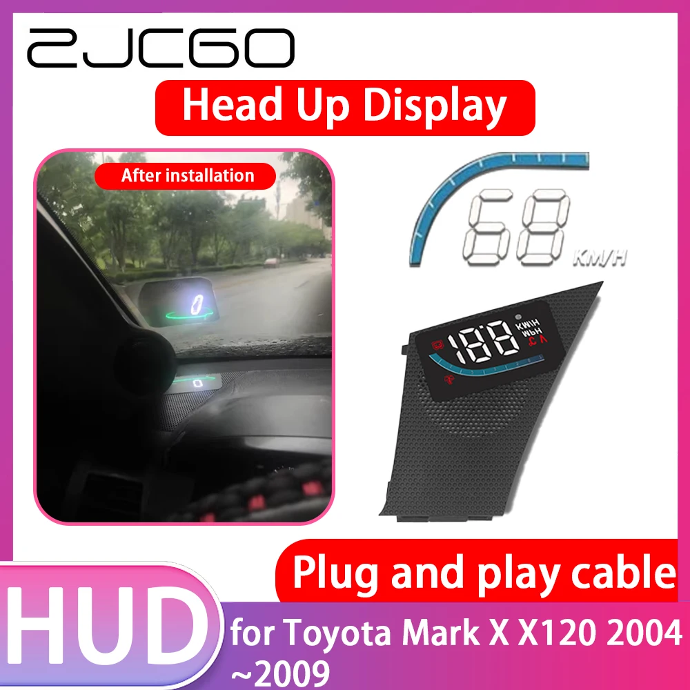 

Car Special Hidden HUD Head Up Display Speedometer Speed Projector Alarm for Toyota Mark X X120 2004~2009