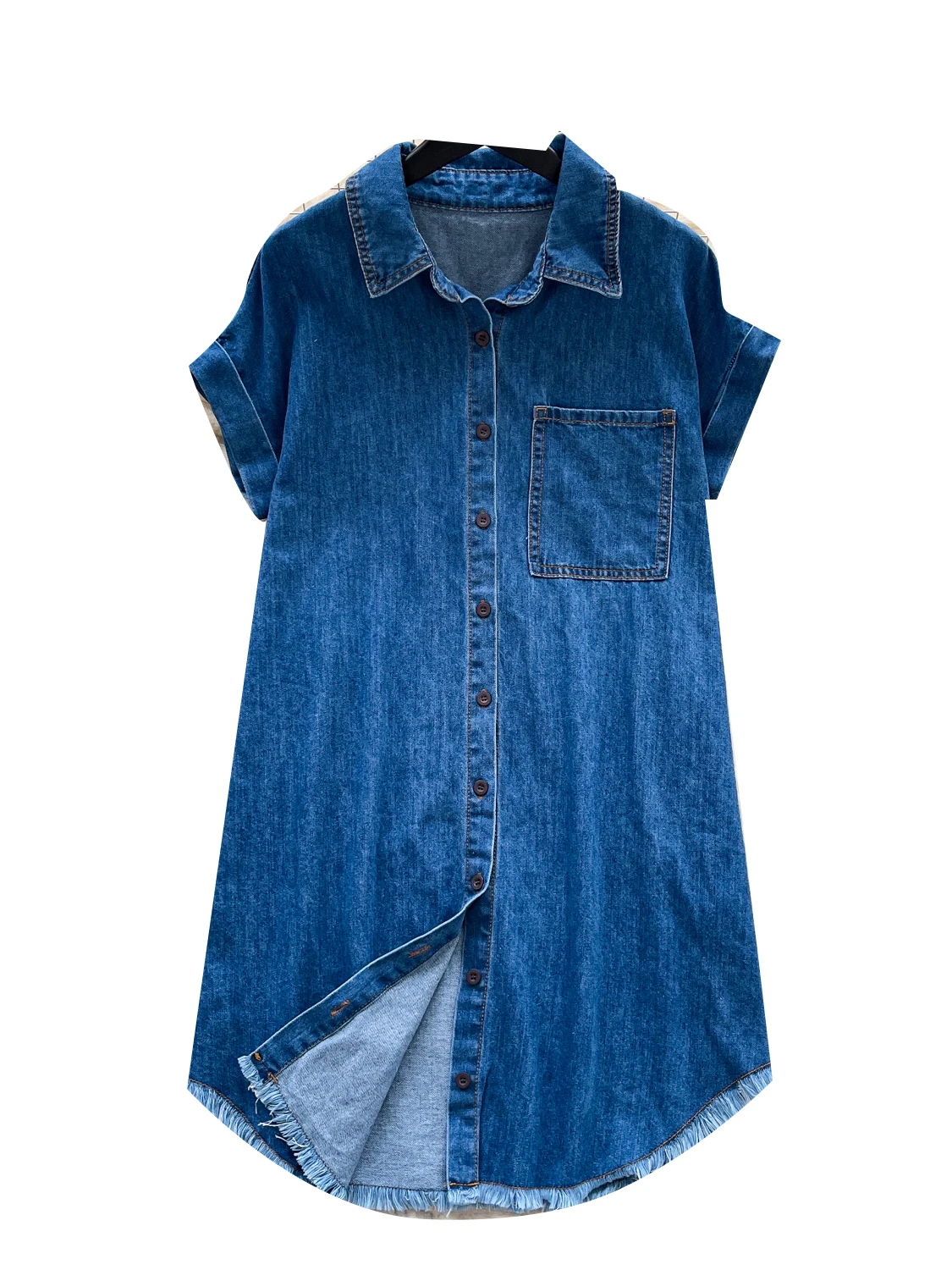 Casual Loose ort Sve Denim Dr Women's Summer Slimming Straight Leg Pants High Waist A-Line Skirt Korean Sle Commute