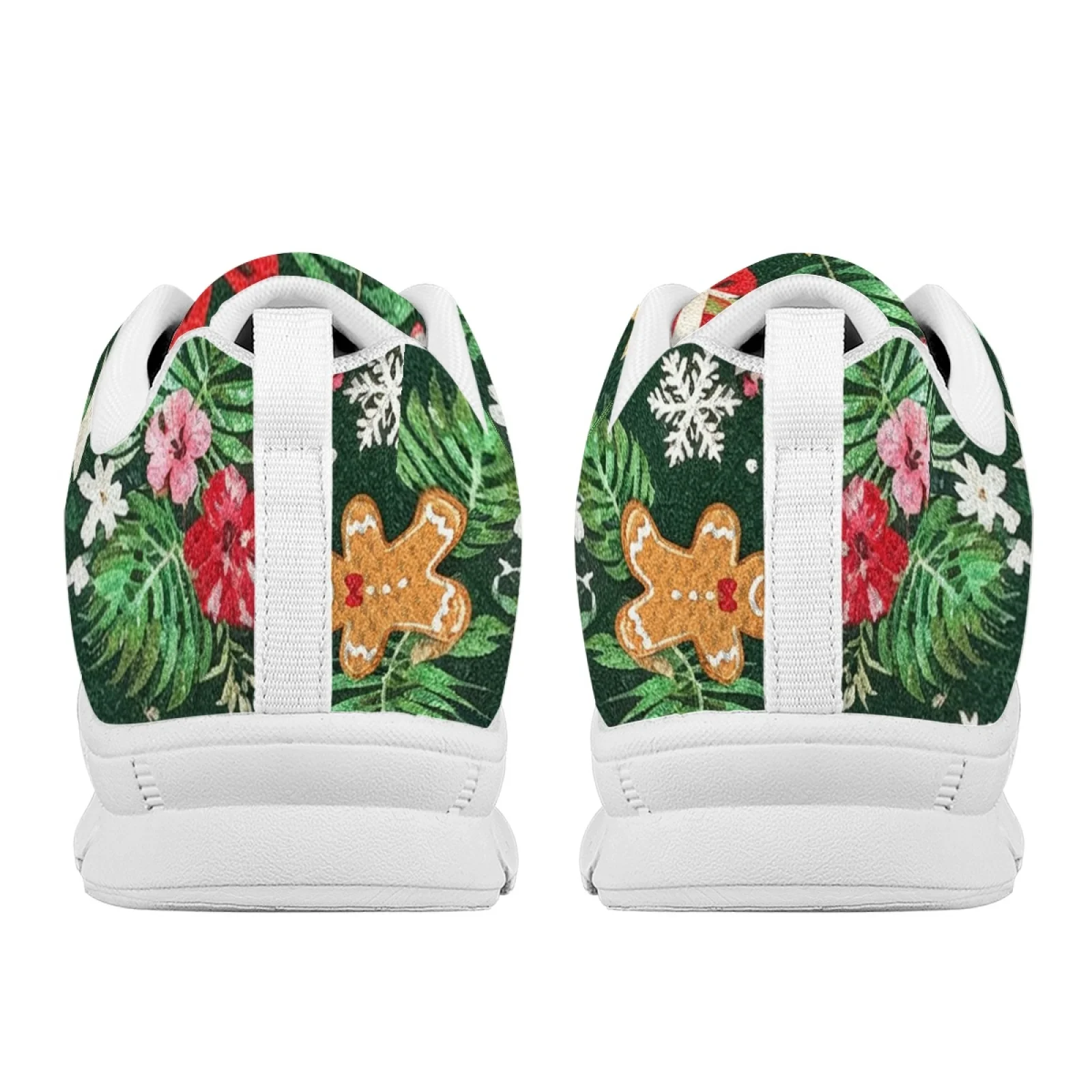 Coloranimal Xmas Gingerbread Women Comfortable Shoes for Teachers Standing All Day Casual Work Shoe for Travel view 3