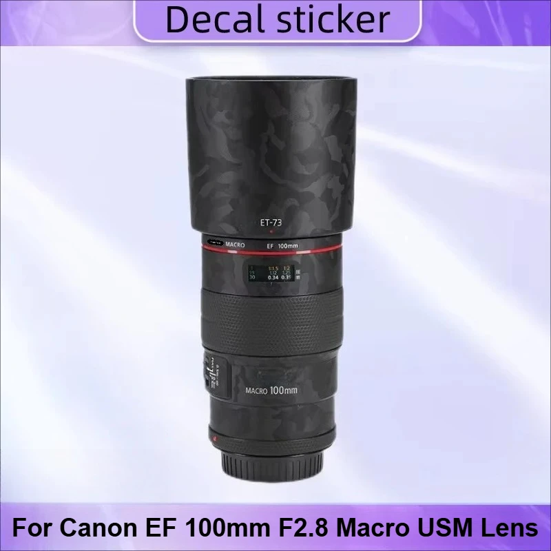 

Премиальная наклейка-пленка для объектива Canon EF 100mm f/2.8 Macro USM, защитная пленка для объектива EF100F2.8, защитная наклейка 100F2.8