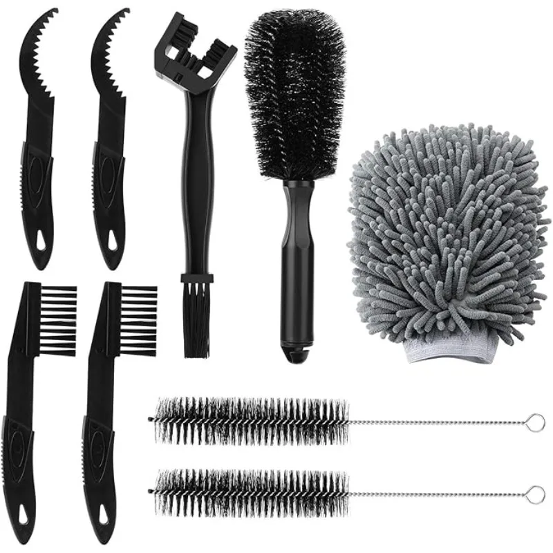 AliExpress NONE 1Set Bike Maintenance Tool Kit Bicycle Chain Tire Cleaning Brushes for Sprockets and Tight Corners