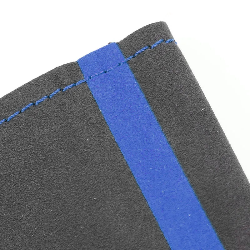Blue-threads Car Steering Wheel Suede Leather Cover For Mercedes Benz E CLK G Class W210 E320 W463 1999-2002 W208 C208 1999-2003