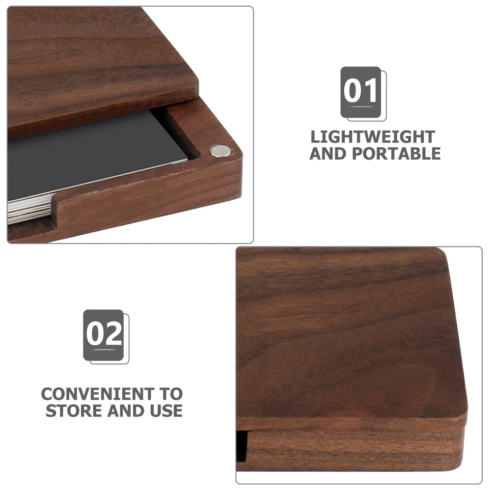 

Magnetic Business Card Holder Lightweight Portable Cards Case Container Wallet Passport ID Storage Travel Accessories