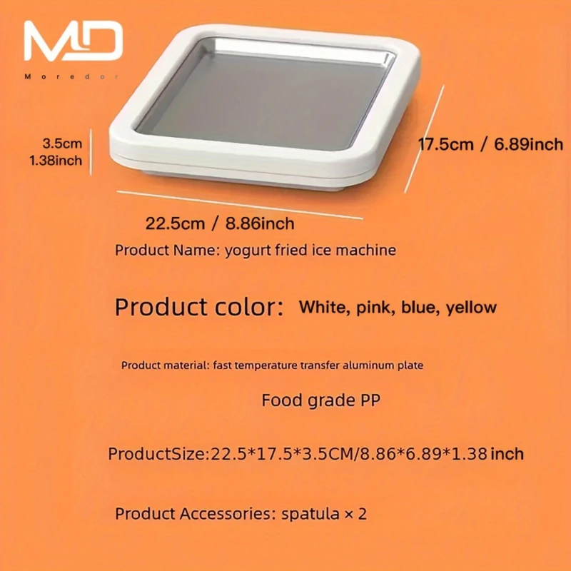 Portable Stainless Steel Ice Cream Maker with 2 Scoops, Compact Manual Design for Parties, Picnics, Family Fun, Easy to Clean &