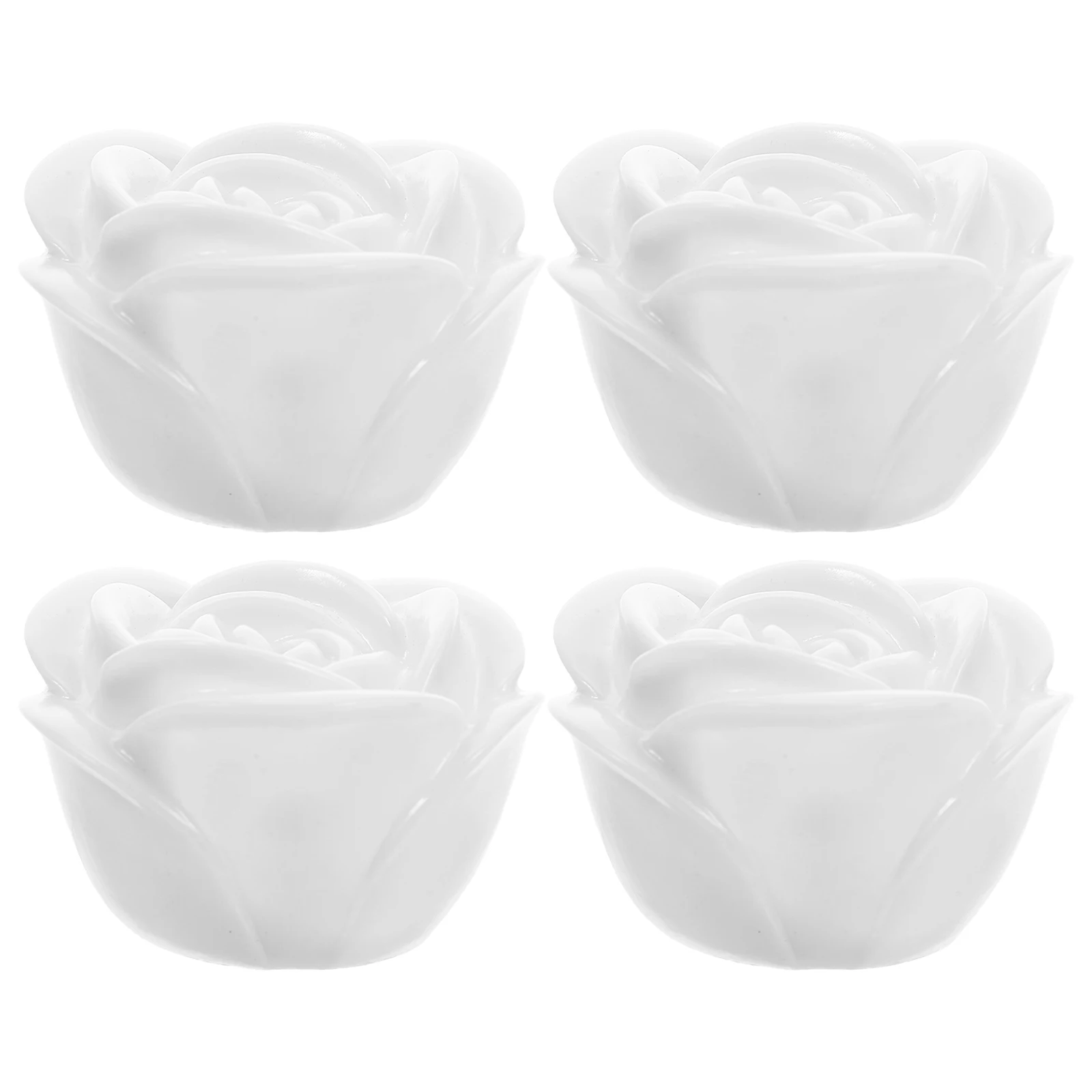 

4pcs Colorful Rose Light Night Light Artificial Lantern Flameless Smokeless Valentine'S Day Present Girlfriend Birthday Gift