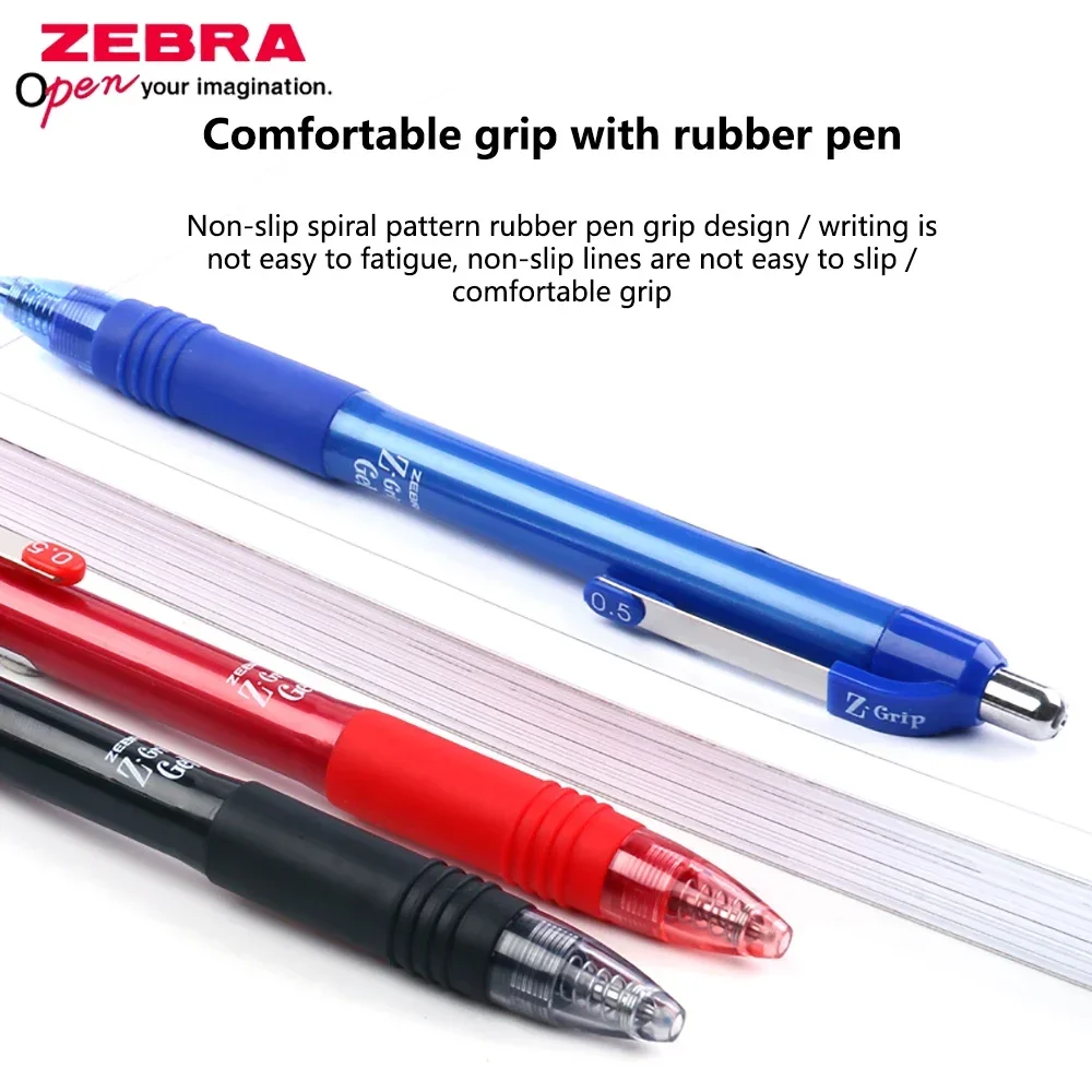 10Pcs Japan ZEBRA 0.5mm Gel Pens JJ3 Quick Ink School Office Supplies Writing Pen Kawaii Accessories Cute Stationery