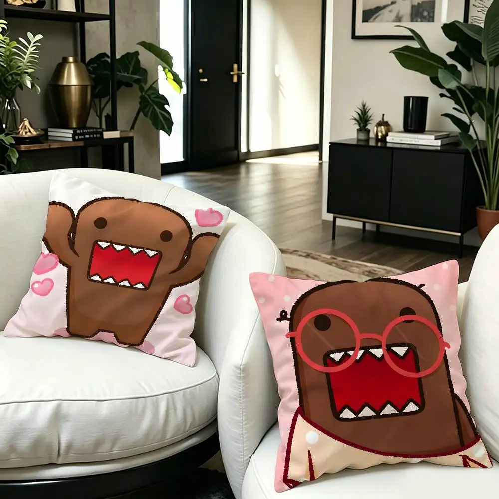 Cute D-Domo-KunS Personalized picture text home decorative pillows Household Gifts 45x45cm