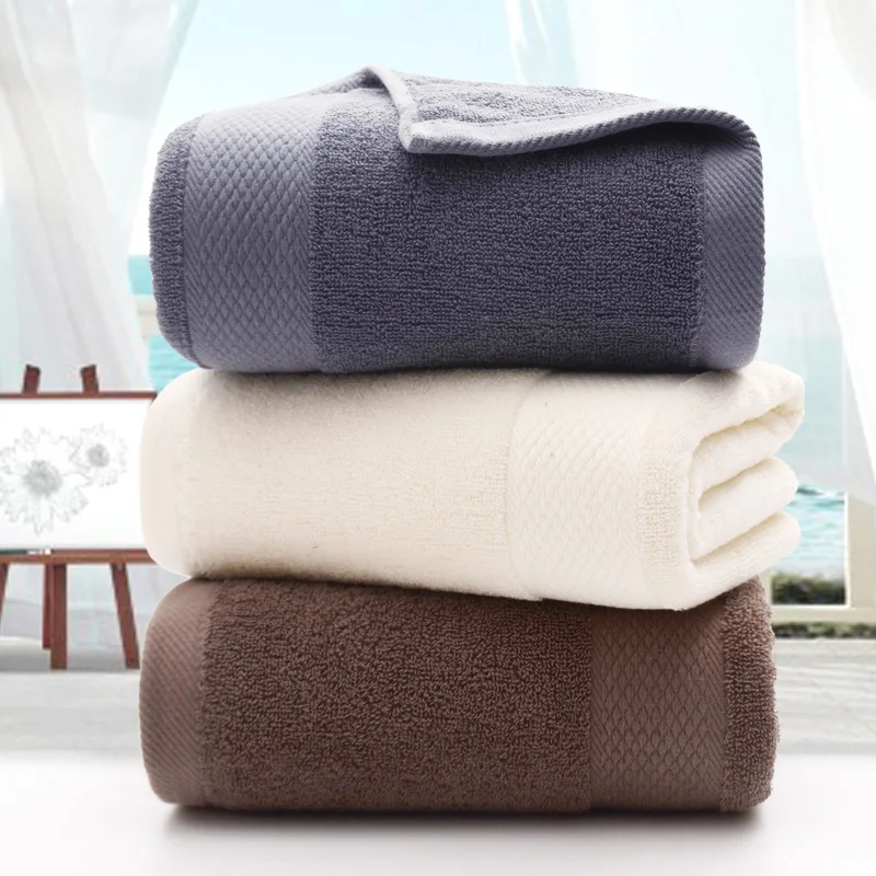 Home Adult Pure Cotton Bath Towel 140x70cm Absorbent Extra Soft Bath Towel Nordic Style Hotel Towel