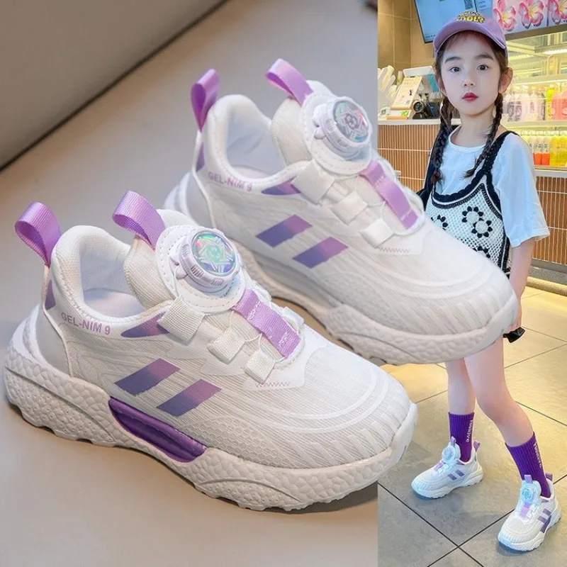 

2024 Spring and Summer New Sports Shoes, Girls' Sports and Casual Shoes, Breathable, Versatile, Non-slip and Fashionable