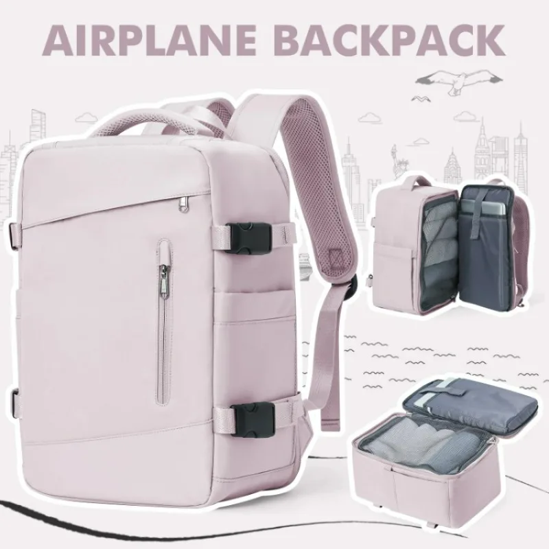 

Women's Backpack Travel Suitcase Cabin Bag Aircraft Ryanair 40x20x25 Airplane Travel Bag Men Laotop Backpack Wizzair Carry On