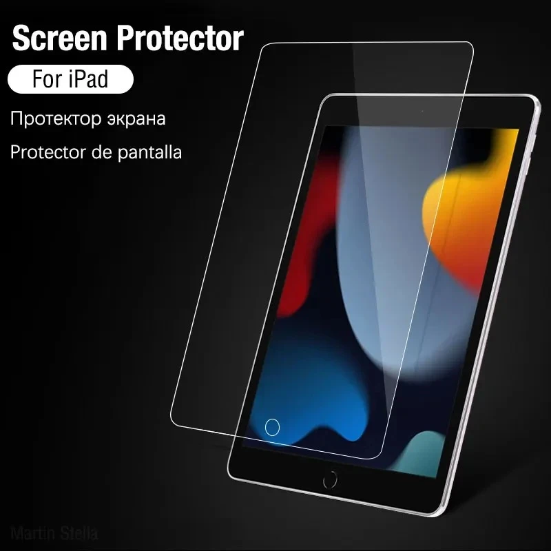 2 قطعة واقي للشاشة من الزجاج المقسى لجهاز iPad 10th الجيل 9th 8th 7th 6th 5th 10 9 8 7 6 5 4 3 2 10.9 10.2 9.7 فيلم