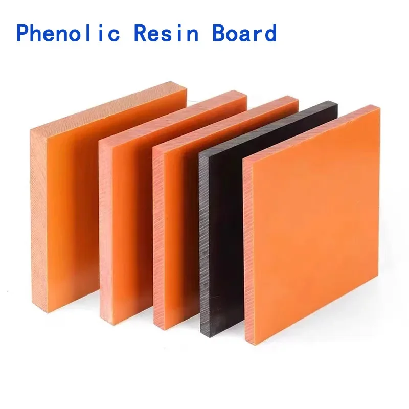 Thick 2mm-15mm Bakelite Plate Insulation Phenolic Resin Board Bakelite Sheets Antistatic High Temperature Resistance Orange