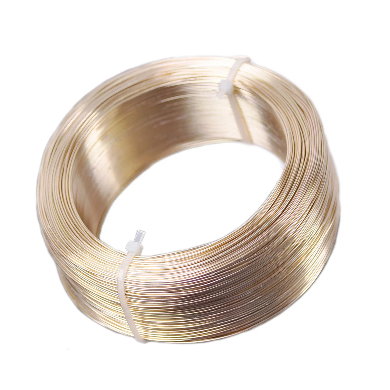 1 Duża Rolka 200 metrów Jasnozłoty/Srebrny Kolor 0.6mm 0.7mm Aluminiowy Miękki Drut Metalowy do Wyrobu Biżuterii DIY Rękodzieło