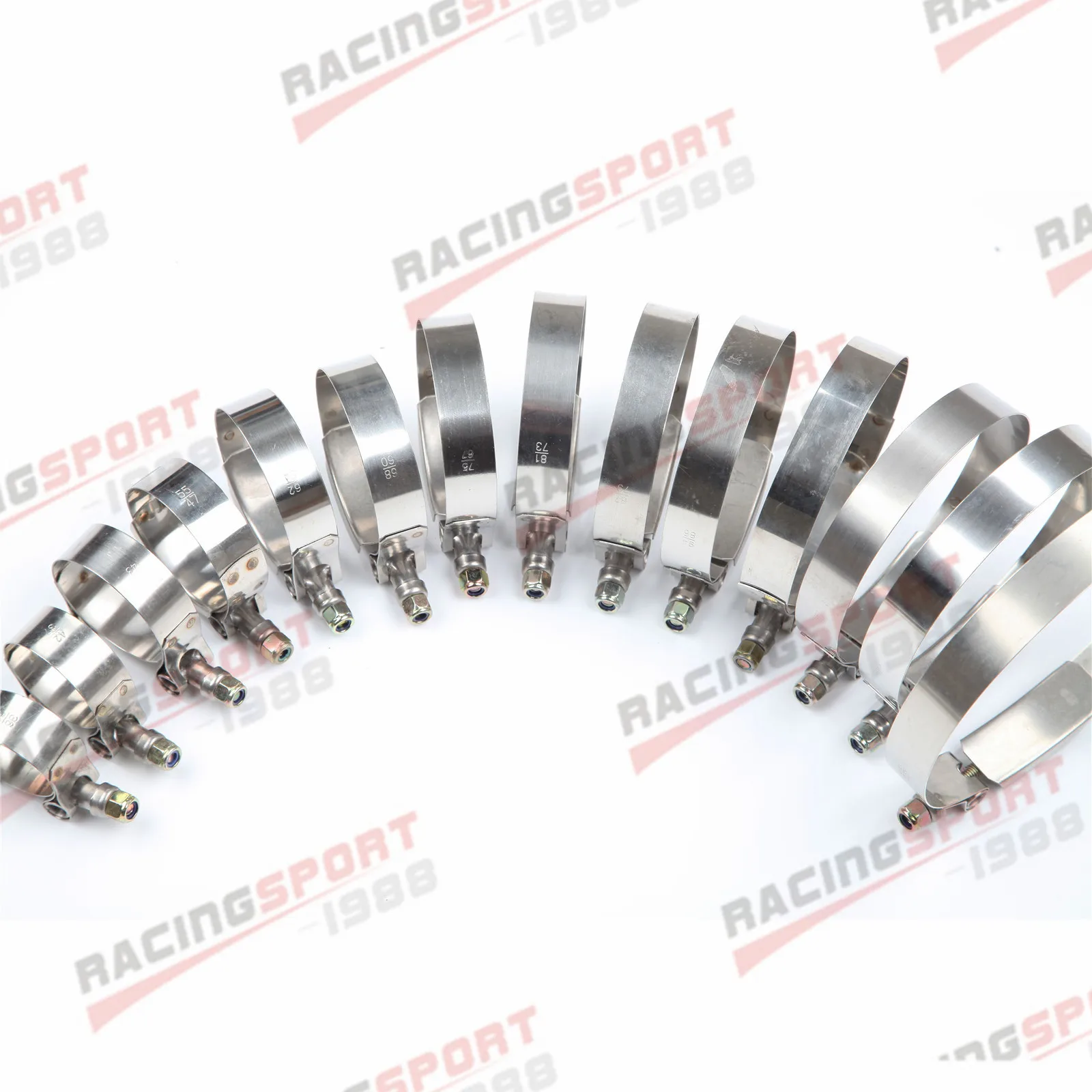 10 قطعة من الفولاذ المقاوم للصدأ يقوي مشبك خرطوم المشبك أنابيب المياه الهوائية الدائرية مشابك خرطوم الوقود من مشابك تثبيت أنابيب المياه #5