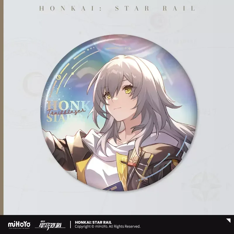 Honkai Star Rail Official and Genuine Merch MiHoYo Original Authentic LAND Theme Series Badge Caelus Stelle Misha Firefly