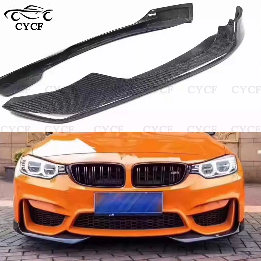 For BMW M3 F80 M4 F82 F83 High quality carbon fiber wrap angle carbon anti-collision Front Bumper corner protection