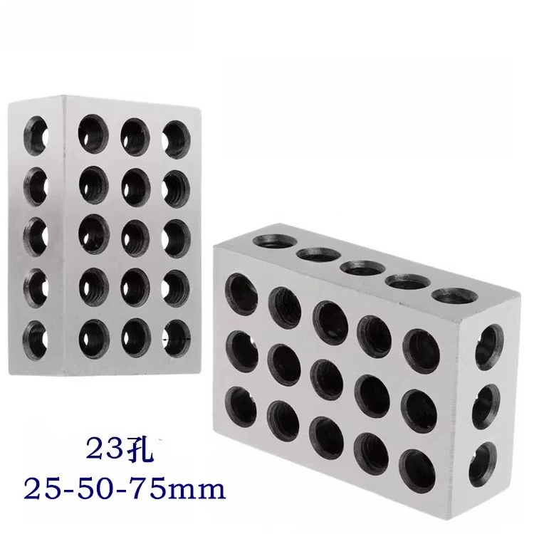 

Parallel pad iron 23 holes, machine tool milling machine vice high pad, inch thread mounting hole