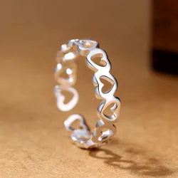 GaaBou-anillos de corazón de plata de ley 925 para mujer, accesorios de joyería de lujo, ofertas de tendencias, 2023