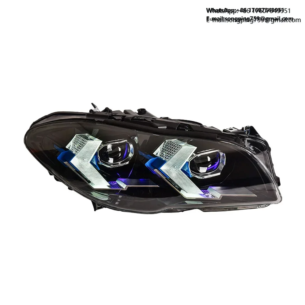 For BMW F10 F11 F18 525i 530i 535i 2010-2017 Auto Headlights Assembly Upgrade Startup Effect LED Projector Lens Car Accessories