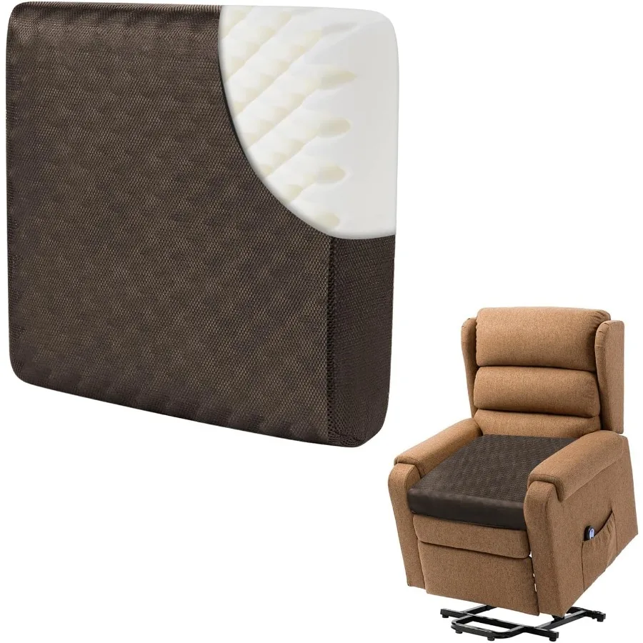 

Очень толстые 5-дюймовые подушки с откидной спинкой для пожилых людей, 20 x 20 дюймов, пенопластовая подушка для кресла с откидной спинкой в форме яйца, очень большая подушка для стула-яйцо Comfo