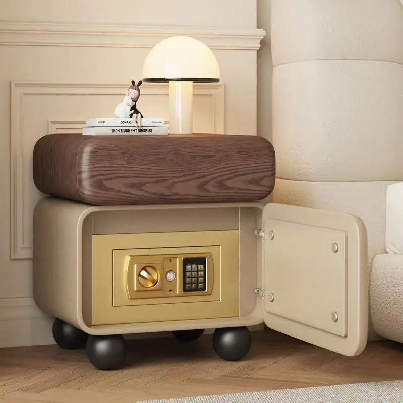 HYS bedside table integrated simple modern multi-functional small household bedroom safe storage bedside table
