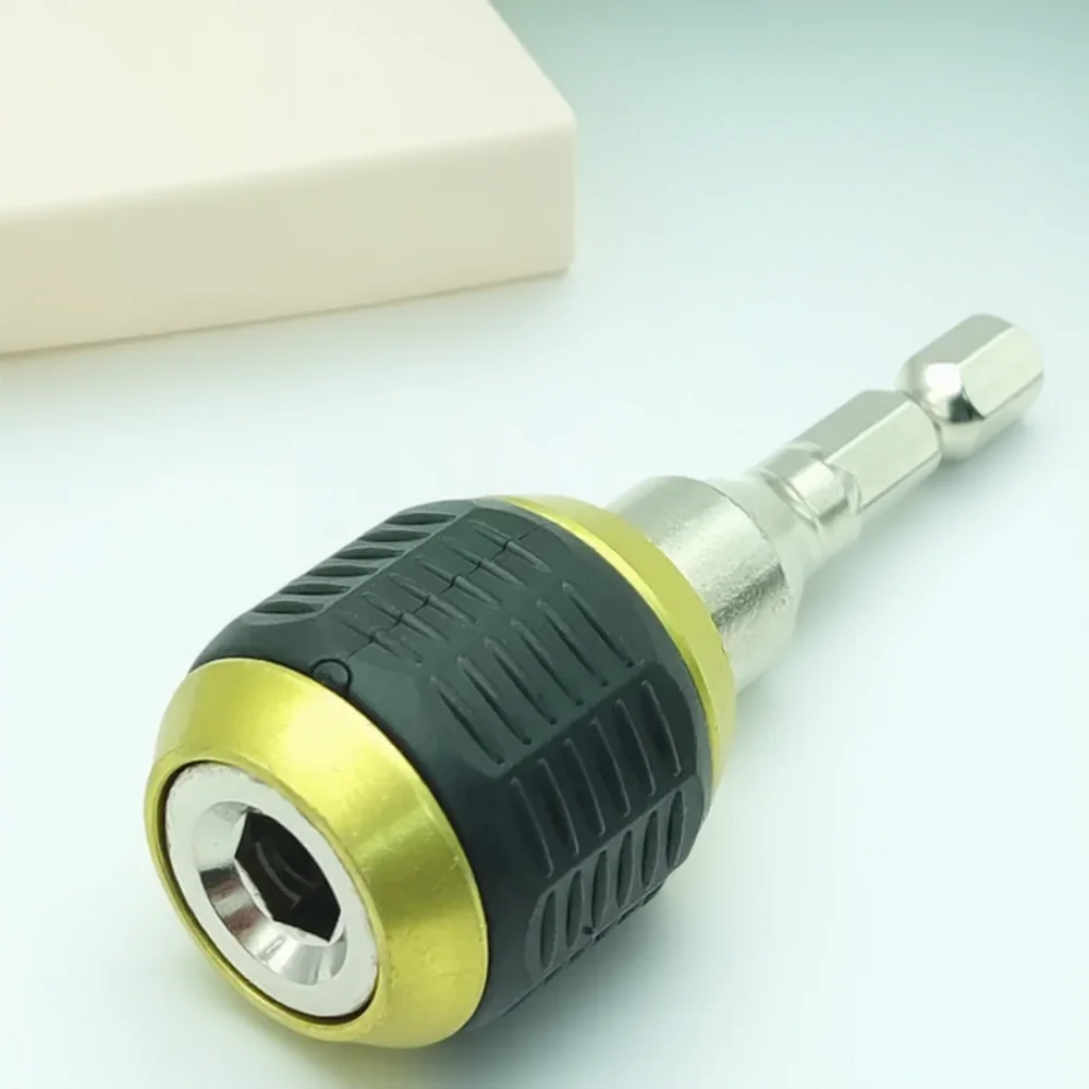 1/4 Inch Hexagonal Handle Big Head Pop-up Quick-release Self-locking Adapter Electric Drill Driver Drill Bit Extension Rod