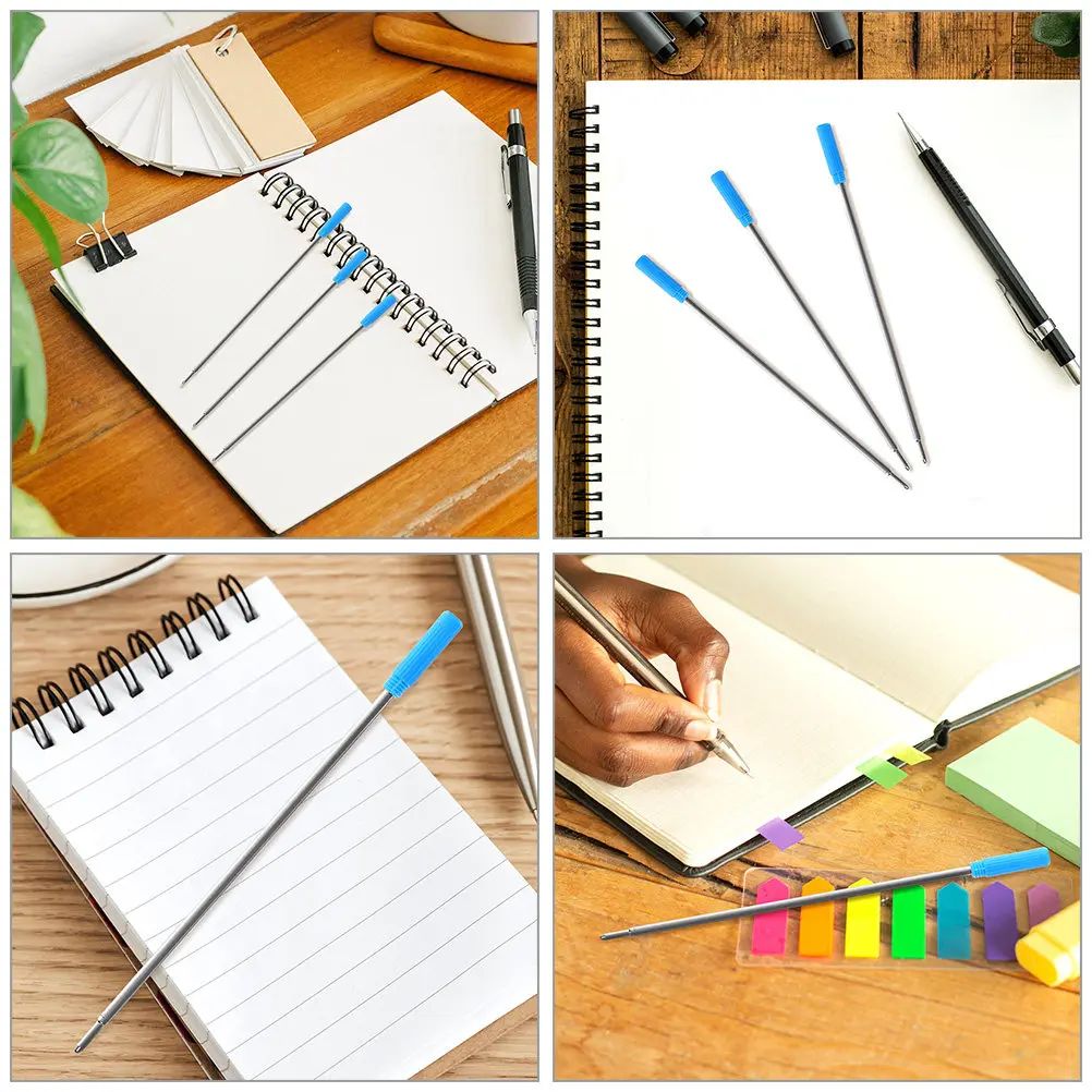 

25 шт. нейтральных гелевых стержней для ручек с тонким наконечником, обеспечивающих плавное письмо, защиту от протекания, сменные стержни для студентов, подростков, офиса, рисования