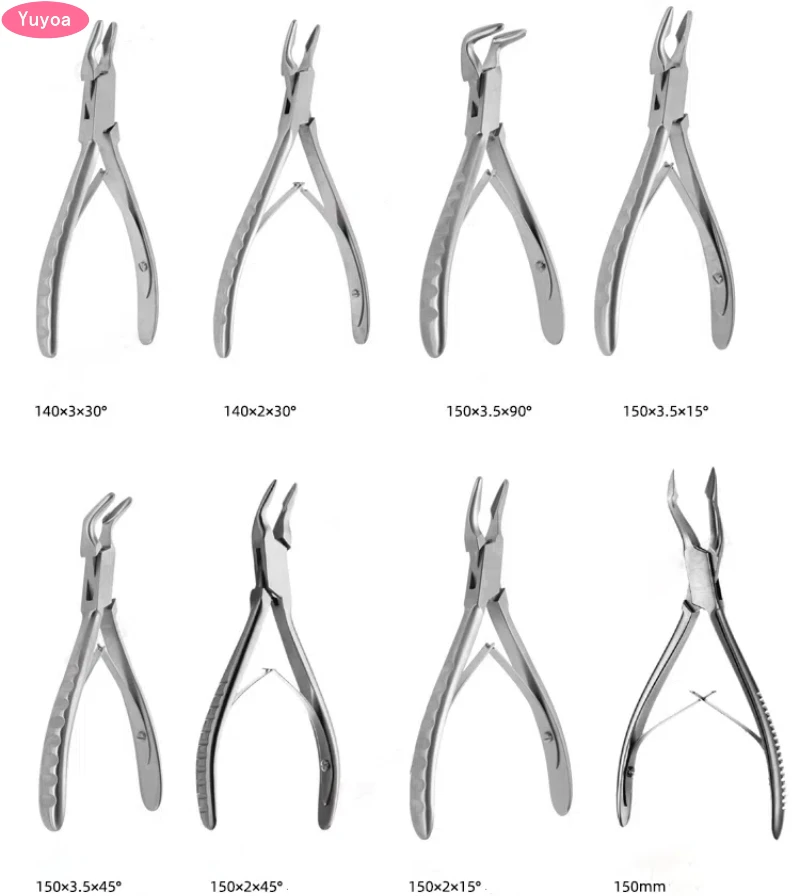 1pc Dental Bone Rounger Blumenthal Dentisit Stainless Steel Pliers Multi-angle Implant Bone Scissors Surgical Instrument Tools