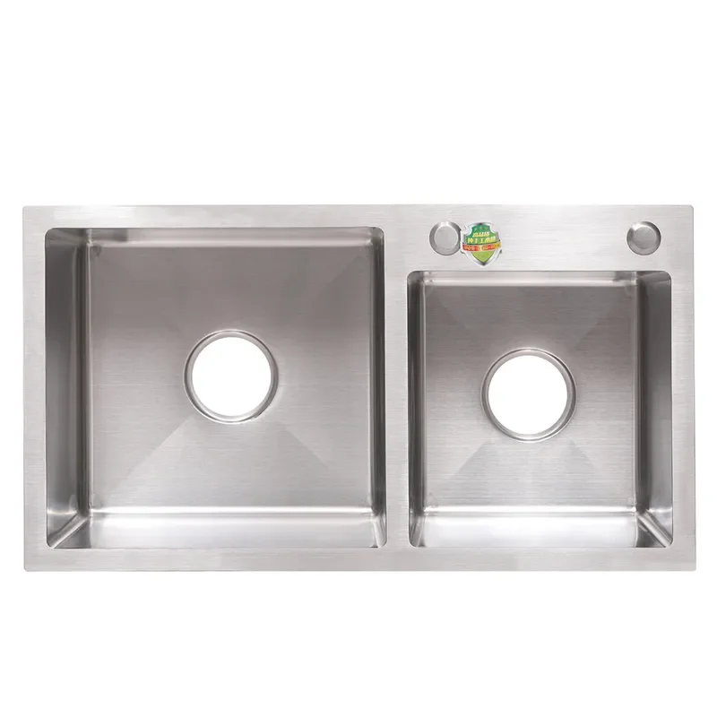 for Factory Direct Stainless Steel Handmade Kitchen Sink Single Double Slot Household Countertop Undercounter Thickened