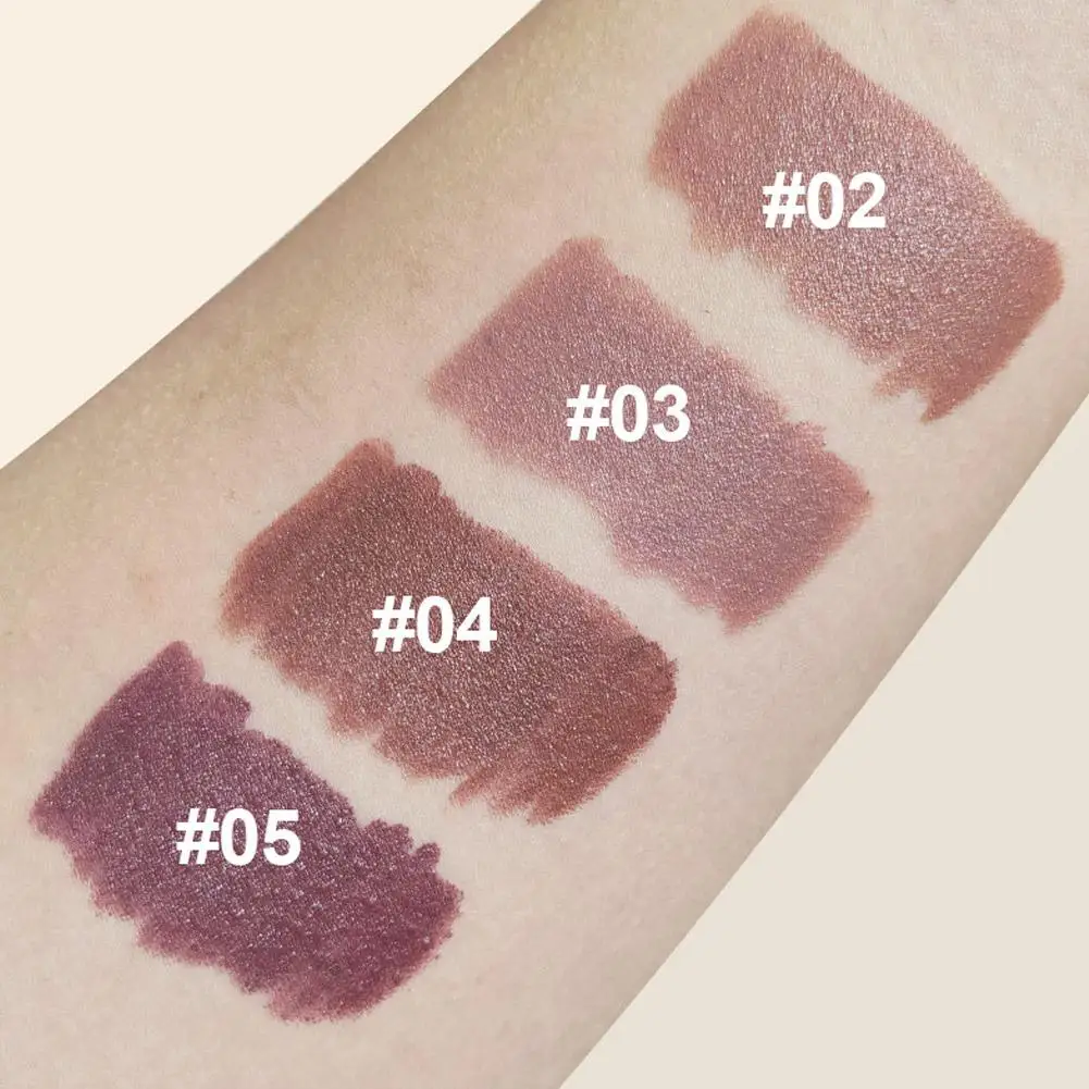 Matita per labbra con pennino affusolato Matita per labbra sottile marrone nudo naturale impermeabile Trucco per labbra rimpolpanti cremosi opachi a lunga durata