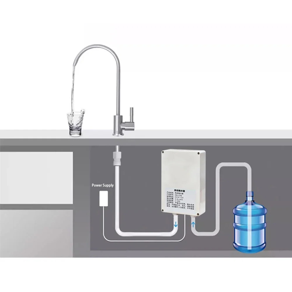 12V Electric Water Pump 2L/3.5L/min Automatic Suction Faucet Pump Caravan RV Camper Kitchen Tap Water Pump image 4