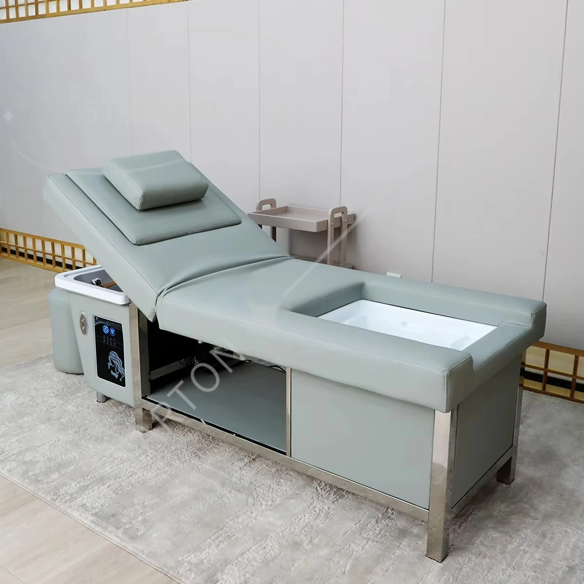 

Japanese Electric Massage Shampoo and Foot Massage Bed Special Spa Hydrotherapy Bed for Barber Shop Massage Shampoo Bed