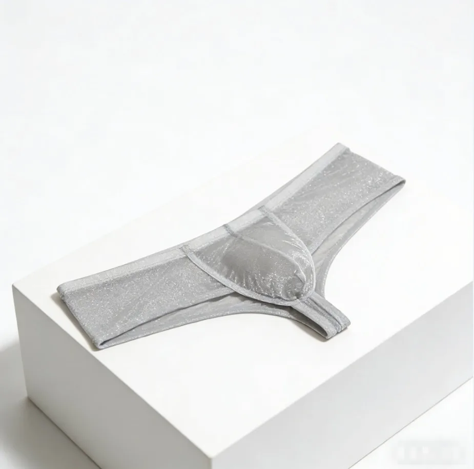 

Men's Sheer Mesh Briefs Transparent Underwear Thong Soft Ultrathin Bikini Briefs Breathable Stretchy Man Lingerie Boxershorts