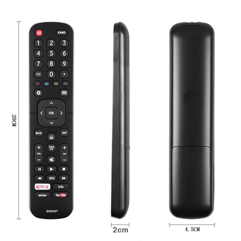 Multi-Function Smart TV Controle Remoto, Hisense N2A27ST EN2AW27H EN2AG27, EN2H27