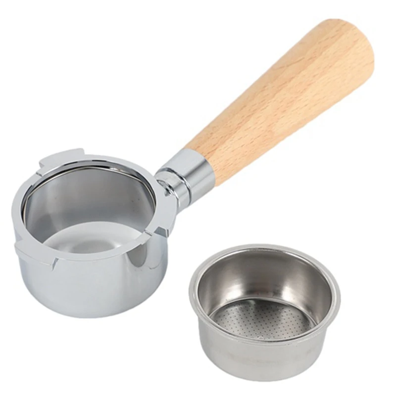 Delonghi 필터용 커피 바텀리스 포타필터, 51mm 교체 필터 바구니 세트, 커피 액세서리, 3 개