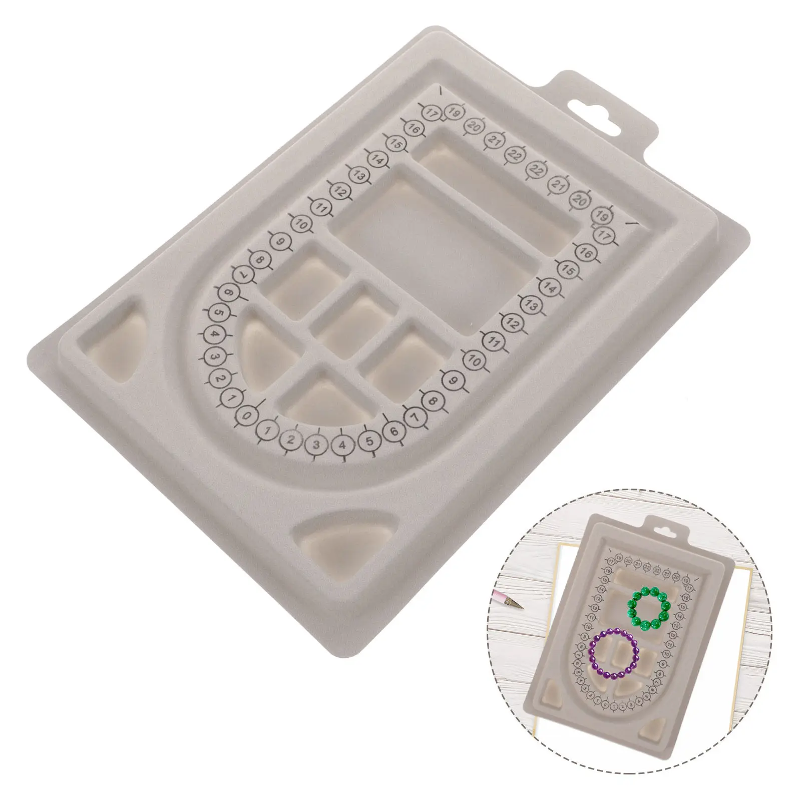 

Jewelry Design Board Bead Tray With Grooves For Beading Organizer Diy Necklace Bracelet Making Tool Durable Plastic