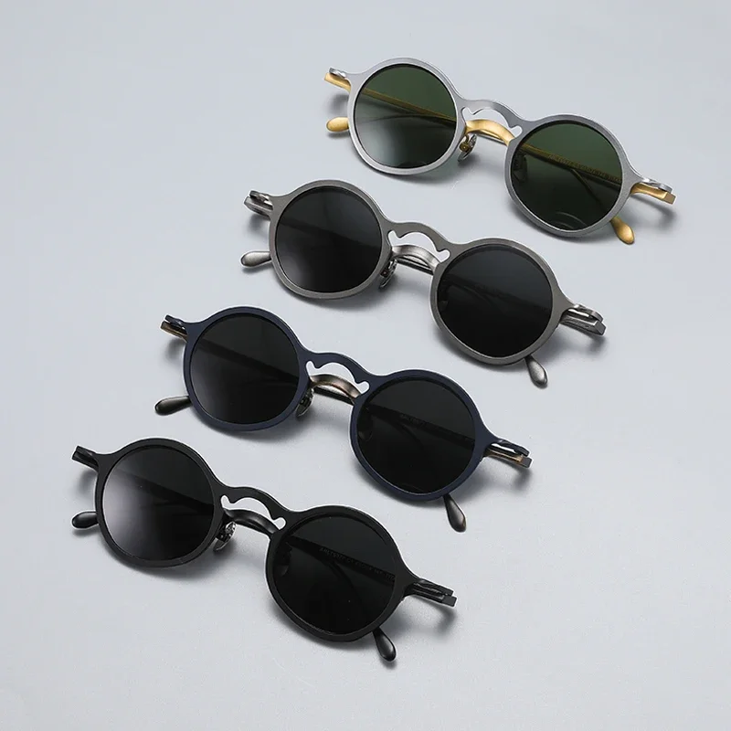 Vintage 2 In 1 Magnet Clip Eyeglasses Frame Men Retro Polarized Glasses Frame Women Luxury Brand Designer Eyewear