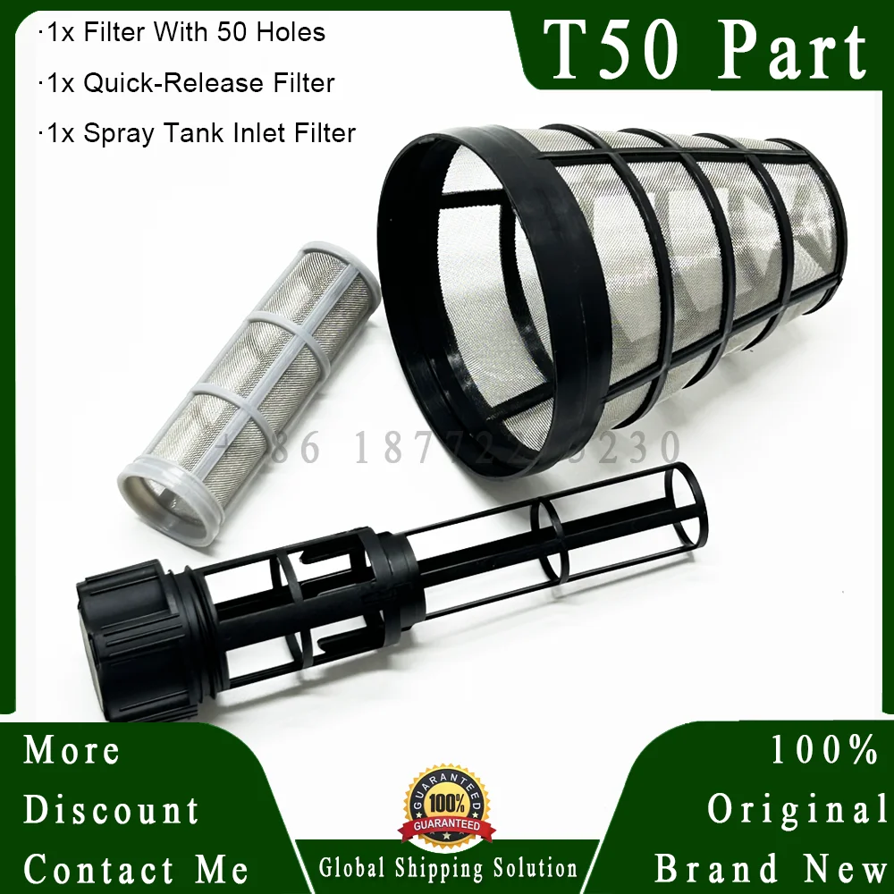 T50 suku cadang Filter tangki semprot asli, 3 buah Set untuk Dji T20P/T25/T40/T50 suku cadang perbaikan Aksesori Drone pertanian