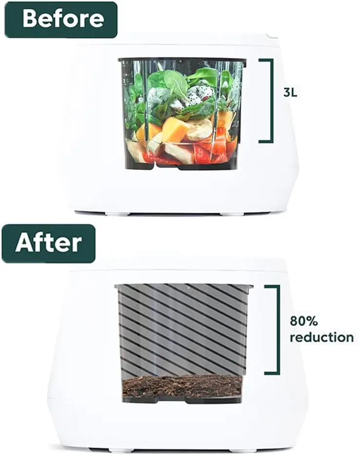 Imagem -02 - Lomi Electric Kitchen Composter o Primeiro Resíduo Inteligente do Mundo Transforma Resíduos em Fertilizante Natural com a Lomi Classic